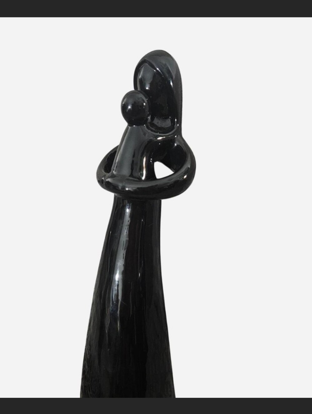 Mid Century Style Ceramic Mother & Child Statue